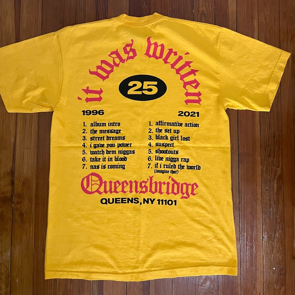 Nas “It Was Written” 25th anniversary tee